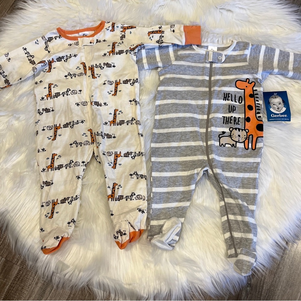 Gerber New Baby PJ’s 3-6 Months - Set Of 2 for Baby Boy